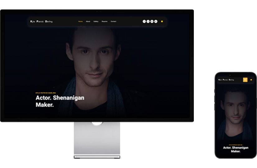 A computer screen showing a website preview