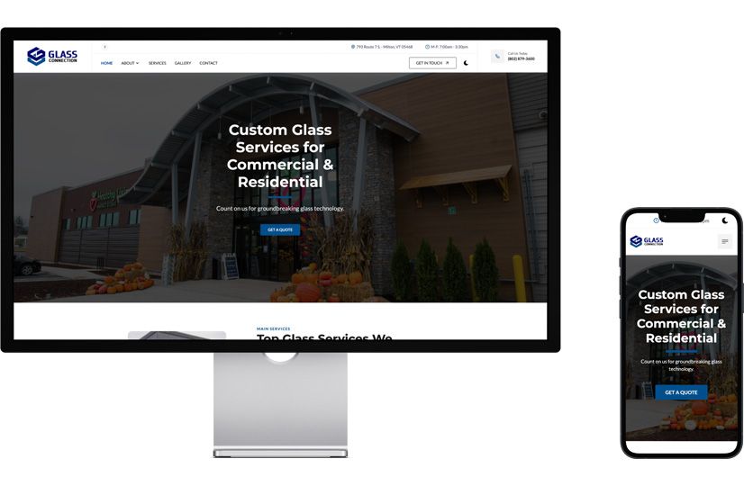 A computer screen showing a website preview