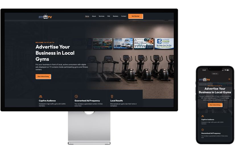 A computer screen showing a website preview